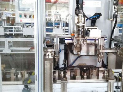 Automotive window regulator assembly line