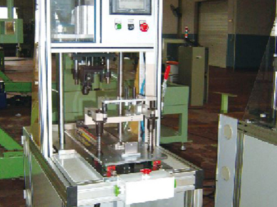 Gas meter assembly line