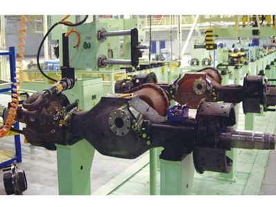 Heavy duty axle assembly line