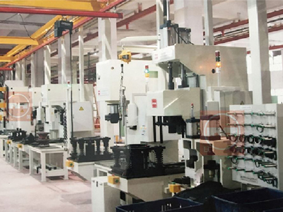 Axle box assembly line
